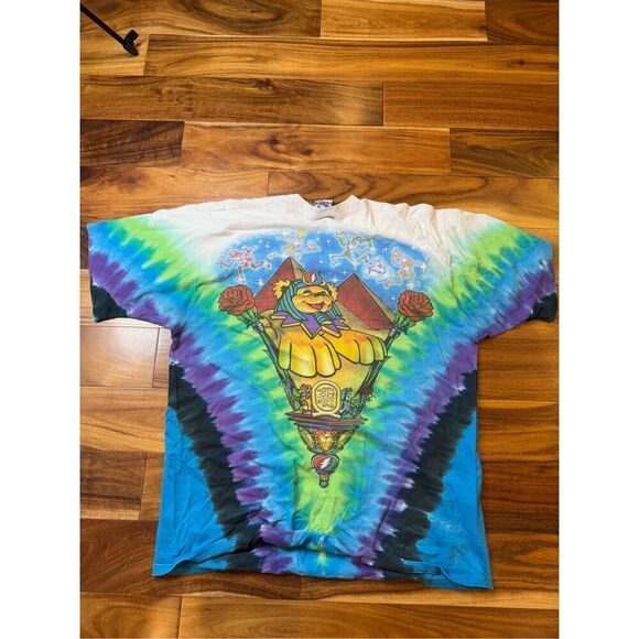 Size‎ XL - single Liquid Blue Grateful Dead Tie Dye Size XXL Pyramid Bears 1996 - Picture 8 of 11